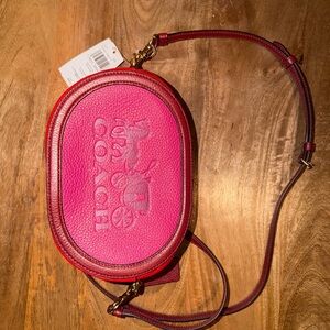 Coach Red and Pink Crossbody Bag